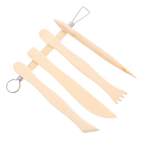 HAPINARY 5 Stück Teiliges Holzmodellierwerkzeug Set mit Doppelseitigem Design Vielseitige für Präzises Trimmen Gravieren und Formen Sicher für Erwachsene für Polymer Lufttrocknenden HAPINARY 5 Stück Teiliges Holzmodellierwerkzeug Set mit Doppelseitigem Design Vielseitige für Präzises Trimmen Gravieren und Formen Sicher für Erwachsene für Polymer Lufttrocknenden von HAPINARY