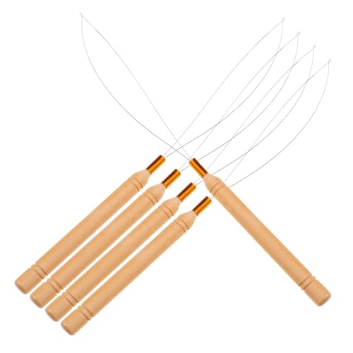 HAPINARY 5stücke Perlen Einfädler Werkzeug Aus Holz Für Basteln DIY Perlen Schmuck Machen Mit Elastischem Draht Zum Schnellen Auffädeln Von Kleinen Und von HAPINARY