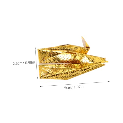 HAPINARY 50 Stück Origami Girlande Gold Perlmutt Hängend Handgefaltete Dekoration für Babyzimmer Party Fotohintergründe Raumgestaltung von HAPINARY