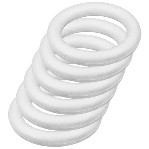 HAPINARY 6 Stück Teiliges Schaumstoffringe Unbemalte DIY Bastelkreise aus Sicherem Schaumstoff Leicht und Vielseitig für Desktop Dekorationen und Kreative Handwerksprojekte HAPINARY 6 Stück Teiliges Schaumstoffringe Unbemalte DIY Bastelkreise aus Sicherem Schaumstoff Leicht und Vielseitig für Desktop Dekorationen und Kreative Handwerksprojekte von HAPINARY