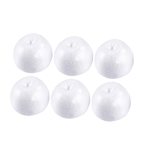 HAPINARY 6 Stück Teiliges Weiße Schaumstoff äpfel Robuste Polystyrol deko für Kinderbasteln Künstliche Apfelmodelle zum Bemalen und DIY kunstprojekte Leichte Apfeldesigns für HAPINARY 6 Stück Teiliges Weiße Schaumstoff äpfel Robuste Polystyrol deko für Kinderbasteln Künstliche Apfelmodelle zum Bemalen und DIY kunstprojekte Leichte Apfeldesigns für von HAPINARY