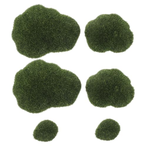 HAPINARY 6stücke Künstliche Moossteine Dekorativ Falscher Moosstein Für Mikrolandschaften Zum Selbermachen Für Garten Simulierter Moosstein Mikromoosstein Moosdekor Terrariendekor HAPINARY 6stücke Künstliche Moossteine Dekorativ Falscher Moosstein Für Mikrolandschaften Zum Selbermachen Für Garten Simulierter Moosstein Mikromoosstein Moosdekor Terrariendekor von HAPINARY