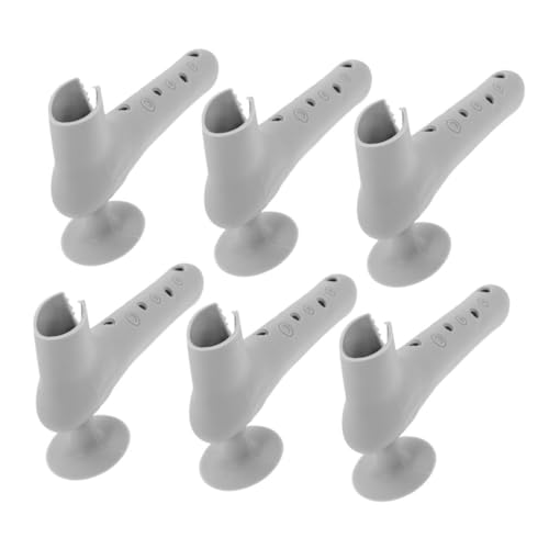 HAPINARY 6-teilige Türgriffüberzüge Aus Silikon Antistatisch Und Kinderfreundlich Mit Saugnapf Für Wandenschutz Grau Installieren von HAPINARY