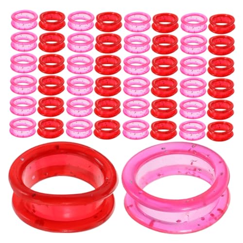 HAPINARY 80 Stück Gummi Scheren Fingerlinge für Haarschneidescheren Rutschfeste Fingerprotektoren aus Weichem Material für Friseure und Tierpfleger Ergonomische Scherenringe gegen von HAPINARY