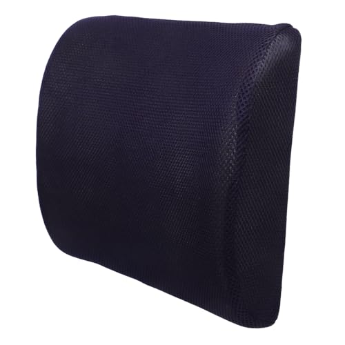 HAPINARY Atmungsaktive Memory Foam Lendenstützkissen mit Netzbezug Ergonomisches Rückenkissen für Büro Gaming-Stuhl Verstellbare Gurte Vielseitiger Komfort für Auto Schreibtischsitz von HAPINARY