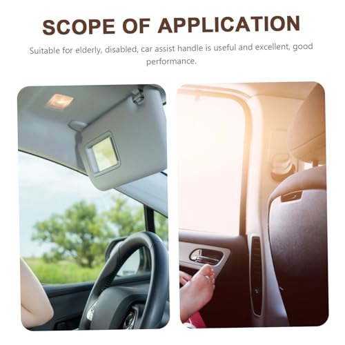HAPINARY Auto Haltegriff für Senioren Leuchtend Orange Robuste Fahrzeugstütze Einfach zu Bedienen Langlebig und Sicher Praktische Ausstiegshilfe für Ältere und Behinderte Personen von HAPINARY