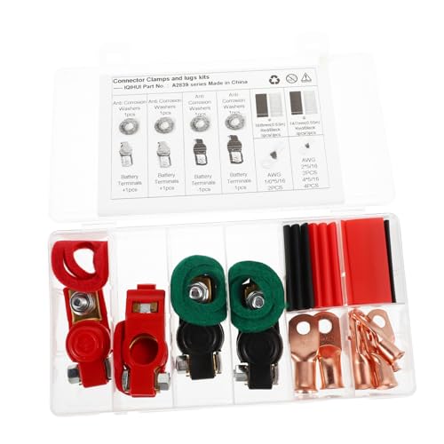 HAPINARY Autobatterie Polklemmen aus Robustem Messing Schnelle Montage Stabile Verbindung für Sichere Stromversorgung Klarer Anschlussanleitung Passend für Explorer Batterie Plus Polklemmen HAPINARY Autobatterie Polklemmen aus Robustem Messing Schnelle Montage Stabile Verbindung für Sichere Stromversorgung Klarer Anschlussanleitung Passend für Explorer Batterie Plus Polklemmen von HAPINARY