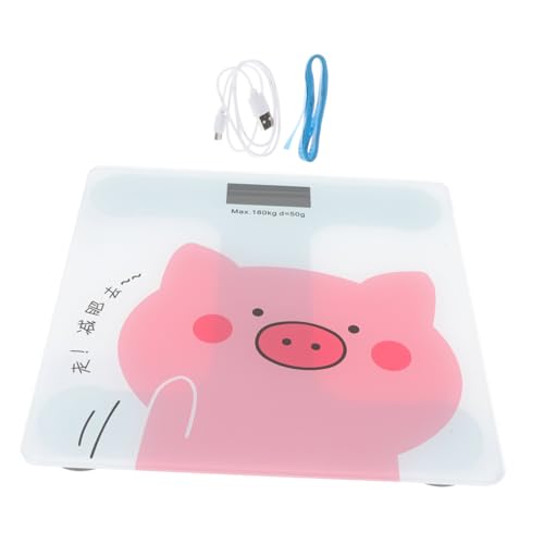 HAPINARY Automatische Körperwaage mit USB Cartoon Design Praktische Badezimmerwaage für Erwachsene Hohe Kompakte Leichte Haushaltswaage HAPINARY Automatische Körperwaage mit USB Cartoon Design Praktische Badezimmerwaage für Erwachsene Hohe Kompakte Leichte Haushaltswaage von HAPINARY