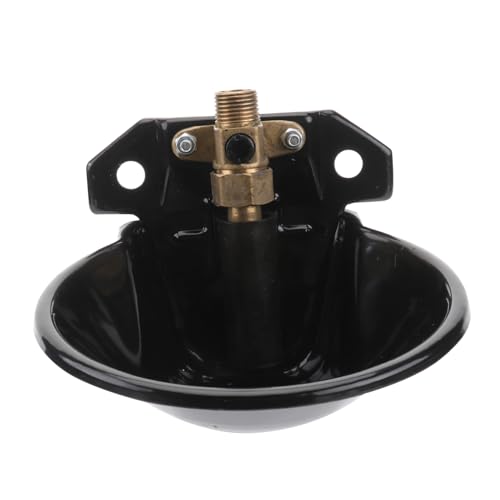 HAPINARY Automatischer Tränkebecken für Schafe aus Robustem Eisen mit Kupferventil Stabile Wasserstandskontrolle Langlebige Wasserschale für Viehhaltung Schwarzer Farm Wasserspender HAPINARY Automatischer Tränkebecken für Schafe aus Robustem Eisen mit Kupferventil Stabile Wasserstandskontrolle Langlebige Wasserschale für Viehhaltung Schwarzer Farm Wasserspender von HAPINARY