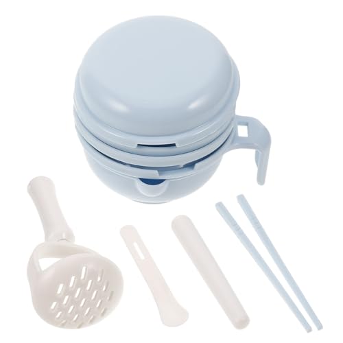 HAPINARY Babynahrung Stampfer Set Multifunktionaler Food Masher mit Rutschfester Basis Frei Lebensmittelechter Mud Grinding Bowl für Obst Abnehmbar und Leicht zu Reinigen Eisblau von HAPINARY