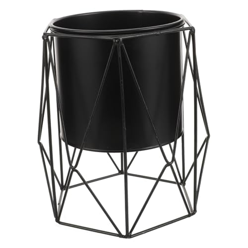HAPINARY Desktop Pflanzgefäß Mit Stand Eisen Pflanzenständer Blumentopf Für Innenräume Balkon Und Büro Für Sukkulenten Und Kleine Pflanzen Höhe von HAPINARY
