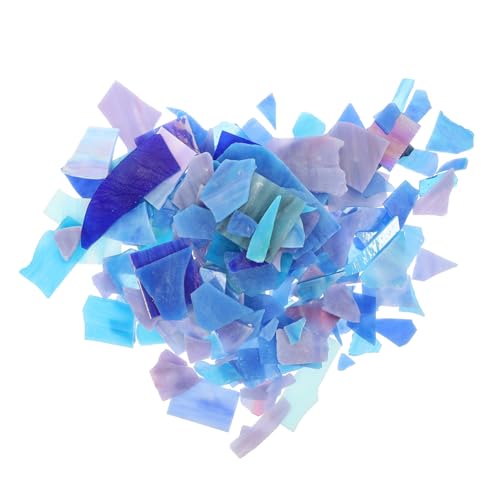 HAPINARY Bunte Glasfragmente für DIY Mosaikprojekte Farbige Glasstücke Unregelmäßige Form Langlebig für Heimdekoration und Schmuck Kunsthandwerk Zubehör von HAPINARY
