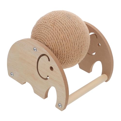 HAPINARY Cat Catch Ball Cat Crawling -Rahmen Kratzbälle für Katzen großer Katzenkratzer Ersatzkugeln für Katzenspielzeug süßer Katzenkratzer Kratzballspielzeug Katzenbälle Sisal Hellbraun von HAPINARY