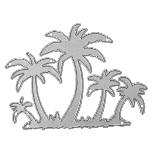 HAPINARY Coconut Tree Cutting Die Carbon Steel Embossing Stencil für DIY Scrapbooking Handcraft Tool zur Kreativen Kartenherstellung und Papierkunst von HAPINARY