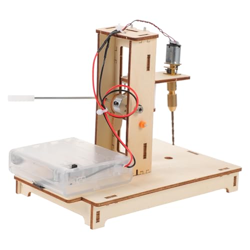 HAPINARY DIY Mini Tischbohrmaschine Hebelprinzip Präzise Bohrungen für Holz Kunststoff Wissenschaft Bausatz Handwerk Experimente von HAPINARY