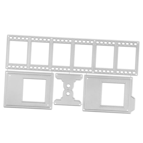 HAPINARY DIY Schneideform Für Kartenbasteln Multifunktionale Stanzschablone Aus Kohlenstoffstahl Prägewerkzeug Für Scrapbooking Fotoalben Und Bastelprojekte Silber von HAPINARY