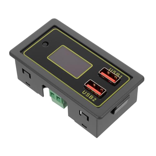 HAPINARY Digitales Auto-batterie-spannungs Strommessgerät mit Usb-ladeanschluss Lcd-anzeige Dualspannung Schnellladefunktion Batteriezustandsanzeige für Pkw und Nutzfahrzeuge von HAPINARY