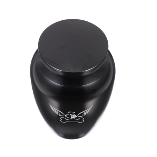 HAPINARY Edelstahl Tierurne Mini Herzförmig Cremationsurne Für Haustierasche Mit Abnehmbarem Deckel Leicht Und Langlebig Für Erinnerungsaufbewahrung von HAPINARY