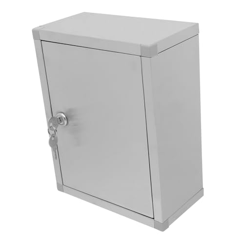 HAPINARY Edelstahl Wandmontage Aufbewahrungsbox mit Schloss wasserdichte Vintage Wandbox für Beschwerdebriefe und Handy Abschließbar Robust für Büro und Schule HAPINARY Edelstahl Wandmontage Aufbewahrungsbox mit Schloss wasserdichte Vintage Wandbox für Beschwerdebriefe und Handy Abschließbar Robust für Büro und Schule von HAPINARY