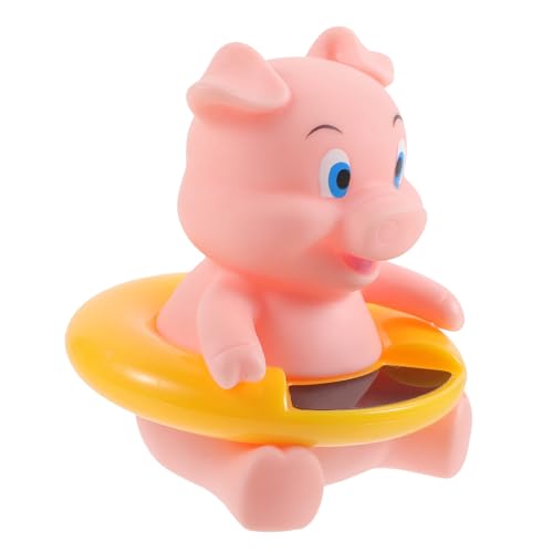 HAPINARY Elektronisches Badethermometer Schwein Schwimmend Wasserthermometer für Badewanne Pool Wassertemperatur Messgerät Frei Sicher für Spa von HAPINARY