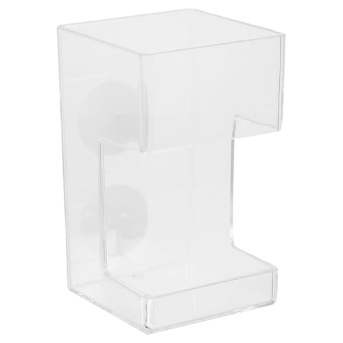 HAPINARY Automatischer Futterspender Für Aquarien Mit Antidrift-Design Transparente Futterstation Mit Saugnäpfen Großes Futterlager Für Fische Und Garnelen Präzise Futterkontrolle Für Verschiedene von HAPINARY