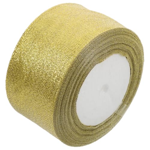 HAPINARY Goldglitzer Geschenkband Breit Lang Robustes Metallic-folienband für Hochzeit Geburtstag DIY Deko Basteln Festliche Stuhl Blumenverzierung HAPINARY Goldglitzer Geschenkband Breit Lang Robustes Metallic-folienband für Hochzeit Geburtstag DIY Deko Basteln Festliche Stuhl Blumenverzierung von HAPINARY