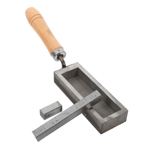 HAPINARY Graphit Gussform Klein für Präzises Schmuckgießen Hitzebeständig Langlebig Ölkanal Modellgussform aus Robustem Eisen für Edelmetall Herstellung für Schmuckanfertigung von HAPINARY