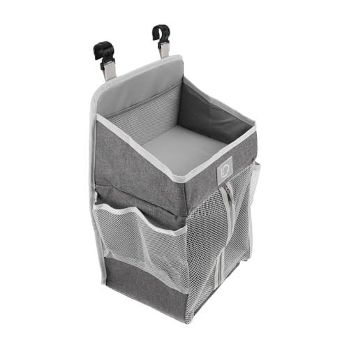 HAPINARY Große Betttasche für Babybett mit Mehreren Fächern Hängender Organizer für Kinderzimmer Waschbare Wickeltasche zur Aufbewahrung von Windeln Flaschen und Vielseitig für Bett HAPINARY Große Betttasche für Babybett mit Mehreren Fächern Hängender Organizer für Kinderzimmer Waschbare Wickeltasche zur Aufbewahrung von Windeln Flaschen und Vielseitig für Bett von HAPINARY