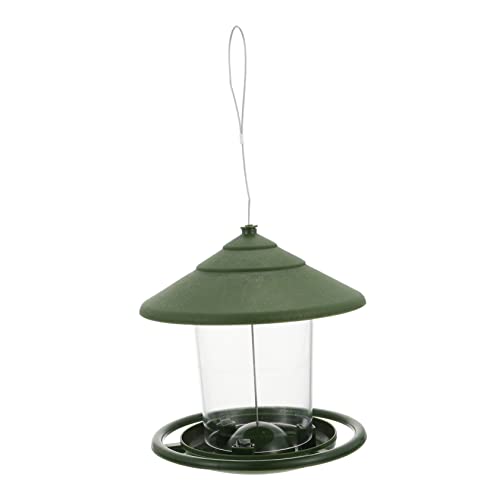 HAPINARY Hängender Vogelfutterspender Outdoor Langlebiger Futterbehälter Einfacher Aufhängemechanismus Wetterbeständig Geeignet für Wildvögel im Garten Wildvogel Zubehör von HAPINARY
