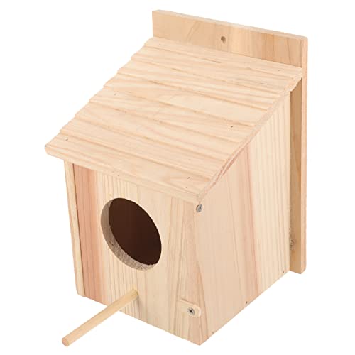 HAPINARY Hängendes Vogelhaus aus Holz Nistkasten für Kleine Vögel Wetterfest und Dekorativ Naturbelassen für Garten und Balkon zur Vogelfütterung und Dekoration HAPINARY Hängendes Vogelhaus aus Holz Nistkasten für Kleine Vögel Wetterfest und Dekorativ Naturbelassen für Garten und Balkon zur Vogelfütterung und Dekoration von HAPINARY