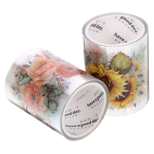 HAPINARY 2rollen Klebeband Für Scrapbooking Dekoratives Band Mit Musterdesign Diy-aufkleber Für Tagebücher Notizbücher Und Karten Bastelmaterial Zum Selberkleben HAPINARY 2rollen Klebeband Für Scrapbooking Dekoratives Band Mit Musterdesign Diy-aufkleber Für Tagebücher Notizbücher Und Karten Bastelmaterial Zum Selberkleben von HAPINARY