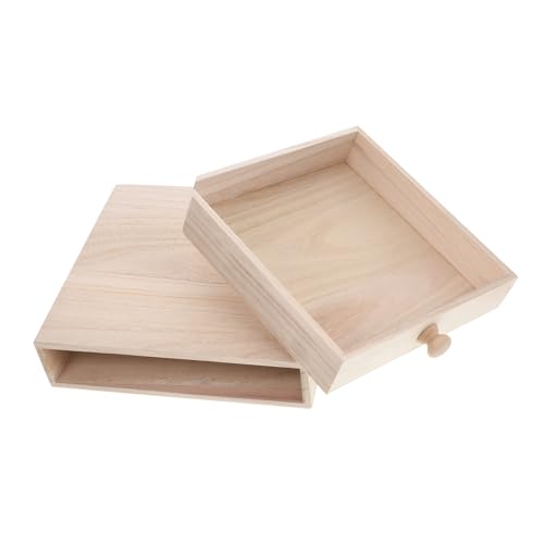 HAPINARY Holz Aufbewahrungsbox für Tee Organizer Unbehandeltem Holz Stapelbare Teekiste mit Großer Kapazität Minimalistisches Design für Zuhause und Kunsthandwerk HAPINARY Holz Aufbewahrungsbox für Tee Organizer Unbehandeltem Holz Stapelbare Teekiste mit Großer Kapazität Minimalistisches Design für Zuhause und Kunsthandwerk von HAPINARY