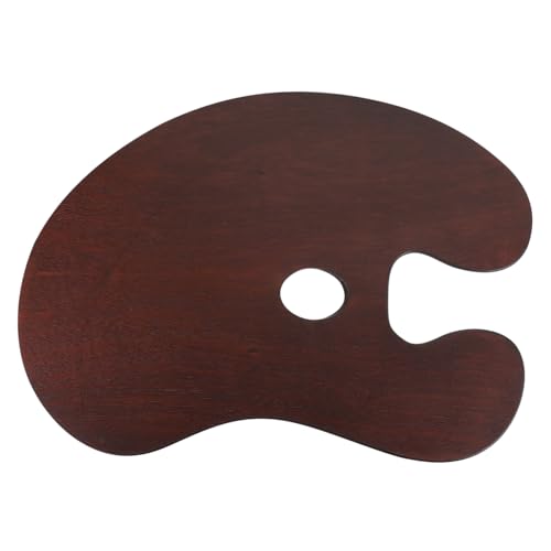HAPINARY Holz Malpalette Mittlere mit Daumenloch Langlebiges Leichtes Maltablett für Ölfarben und Aquarell Handpoliert für Erwachsene und Kreative Künstler HAPINARY Holz Malpalette Mittlere mit Daumenloch Langlebiges Leichtes Maltablett für Ölfarben und Aquarell Handpoliert für Erwachsene und Kreative Künstler von HAPINARY