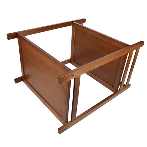 HAPINARY Holz Stöckiges Aufbewahrungsregal Küchen Organizer für Gewürze Kosmetik Display Stand Robust Vielseitig Einsetzbar für Bad Büro und Schlafzimmer Minimalistisches Design Breit von HAPINARY