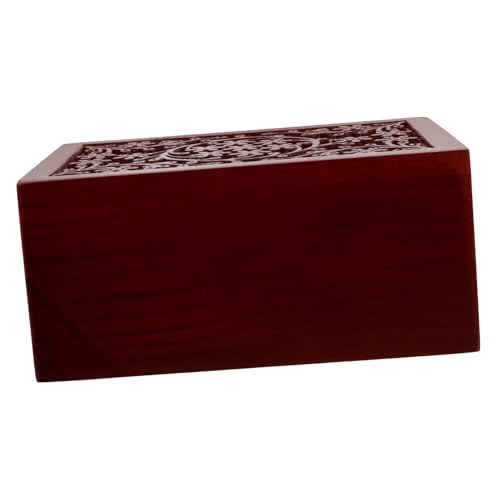 HAPINARY Holzurne für Haustierasche mit Geschnitztem Design Ausziehbare Gedenkbox für Katzen Hundebestattung Tragbare Langlebige Tierurne mit Großem Fassungsvermögen Elegantes Andenken HAPINARY Holzurne für Haustierasche mit Geschnitztem Design Ausziehbare Gedenkbox für Katzen Hundebestattung Tragbare Langlebige Tierurne mit Großem Fassungsvermögen Elegantes Andenken von HAPINARY