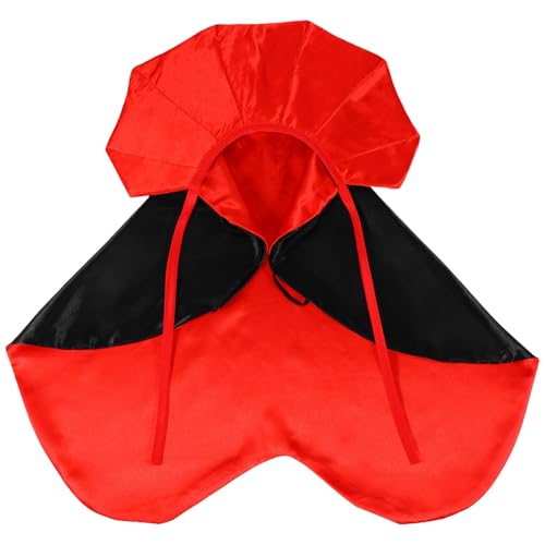 HAPINARY Hundekostüm Halloween Umhang aus Weichem Polyester Vampir Cape für Mittelgroße Hunde und Katzen Bequem und Passend für Themenpartys und Aufnahmen Schwarz-rot von HAPINARY