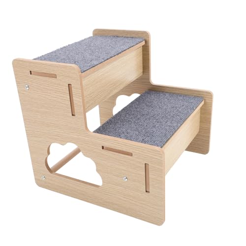 HAPINARY Hundetreppe aus Holz Bequeme und rutschfeste Haustiertreppe für Kleine Hunde und Katzen Tragbare für Sofa und Bett Installieren Lagern HAPINARY Hundetreppe aus Holz Bequeme und rutschfeste Haustiertreppe für Kleine Hunde und Katzen Tragbare für Sofa und Bett Installieren Lagern von HAPINARY