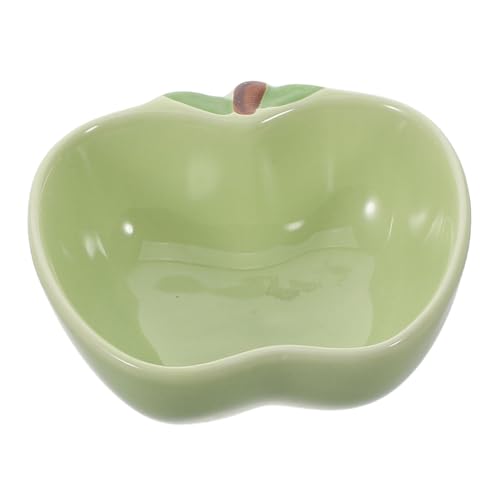 HAPINARY Keramik Futternapf für Hamster und Kleintiere rutschfest Stabile Futterschale für Igel Ratten Meerschweinchen Vielseitige Napf mit Rutsch Boden in Grün von HAPINARY