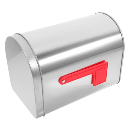 HAPINARY Kleiner Dekorativer Briefkasten für Langlebig Vielseitig Einsetzbar Aufbewahrung oder Silberfarben von HAPINARY