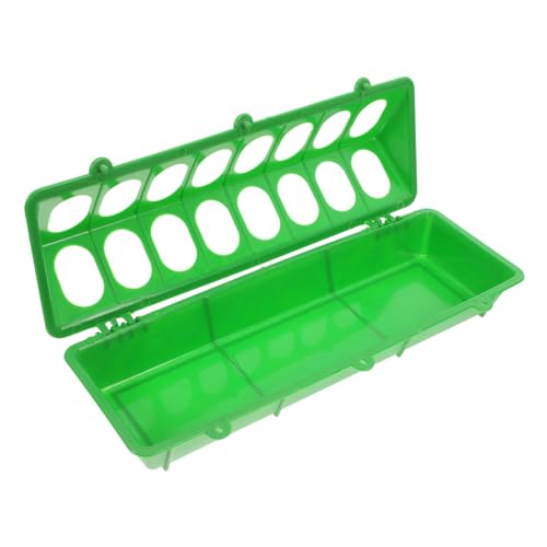 HAPINARY Kleiner Futtertrog aus Robustem Kunststoff für Tauben und Kleingeflügel Vielseitig Einsetzbarer Tragbarer Futterspender Schmaler Design Futterautomat zur Vermeidung von von HAPINARY