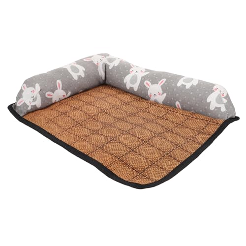 HAPINARY Kühlende Hundematte für Atmungsaktives Haustierbett aus Rattan Selbstkühlendes Design rutschfeste Unterseite für Reisen und Camping für Kleine und Mittelgroße von HAPINARY