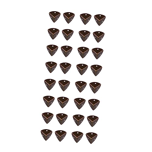 HAPINARY Vintage Möbeleckenschutz 24 Stück Antik Schutz Für Tisch Kiste Möbel Metall Eckenschutz 25x25mm Retro Design Dekorative Möbelbeschläge von HAPINARY