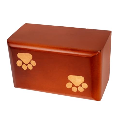 HAPINARY Pet Urne aus Massivem Holz Leichte Tragbare Gedenkbox für Haustierasche Geeignet für Hunde und Katzen Einfache Natürliche Aufbewahrung für Tierkremationsasche und HAPINARY Pet Urne aus Massivem Holz Leichte Tragbare Gedenkbox für Haustierasche Geeignet für Hunde und Katzen Einfache Natürliche Aufbewahrung für Tierkremationsasche und von HAPINARY
