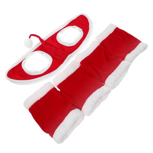 HAPINARY Pferdekostüm Zubehör Weiche Beinschützer mit Schnalle Pferdebeinbandagen Komfortables Design für Weihnachtsparade Festliche Pferdeverkleidung HAPINARY Pferdekostüm Zubehör Weiche Beinschützer mit Schnalle Pferdebeinbandagen Komfortables Design für Weihnachtsparade Festliche Pferdeverkleidung von HAPINARY