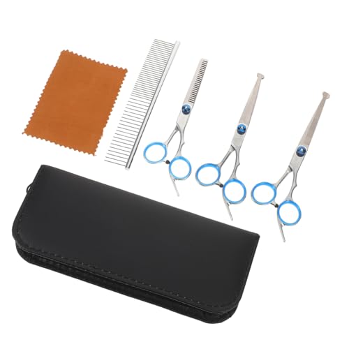 HAPINARY Präzises Haustier-scheren Gebogenen und Geraden Hundenagelscheren Ergonomisch Gestaltet für Komfortables Haustier-grooming Inklusive Reinigungstuch und Aufbewahrungstasche von HAPINARY
