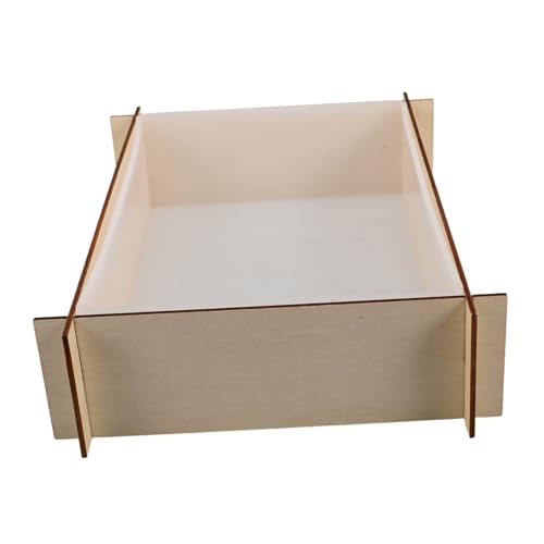 HAPINARY Rechteckige Silikonform für Buchstützen Flexible und Langlebige Epoxidharzform für DIY Blütenkonservierung Weiche Stabile Silikonform mit Holzrahmen für Kreative Kunstprojekte von HAPINARY