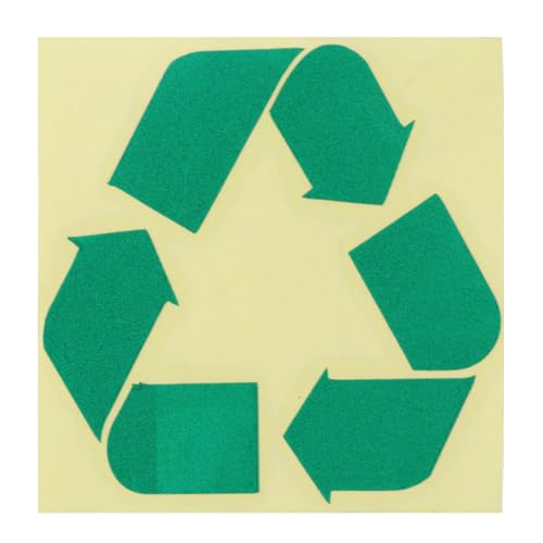HAPINARY Reflektierende Recycling-aufkleber Kreissymbol-etiketten Pet-aufkleber Für Glas Wände Kunststoff Leicht Anbringbar von HAPINARY