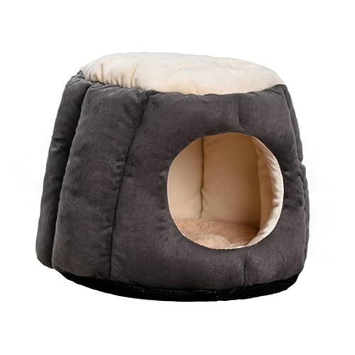 HAPINARY Runde Hundehöhle Für Kleine Haustiere Warmes Schlafnest Und Für Katzen Und Hunde -schwarz HAPINARY Runde Hundehöhle Für Kleine Haustiere Warmes Schlafnest Und Für Katzen Und Hunde -schwarz von HAPINARY