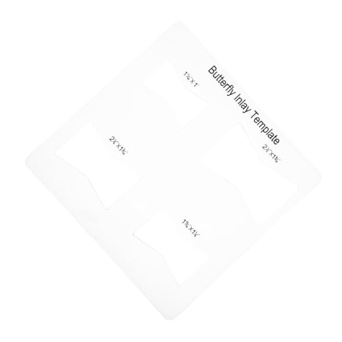 HAPINARY Acryl-vorlagen Fräser-vorlage Für Fliege Schmetterlings-Inlay-schablonen Holzbearbeitungswerkzeug Inlay-Tool Für Heimwerkerarbeiten von HAPINARY