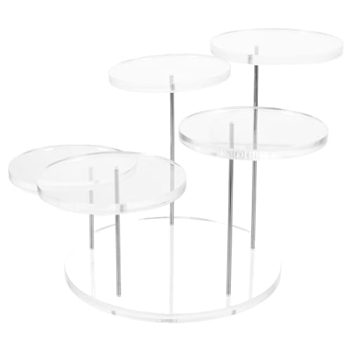 HAPINARY Schmuckständer Riser-displayständer Displayständer-Riser Actionfigurenständer Display-Regal-Riser-Organizer Runder Display-Riser Displayhalter Organizer Anzeigen Transparent Acryl von HAPINARY